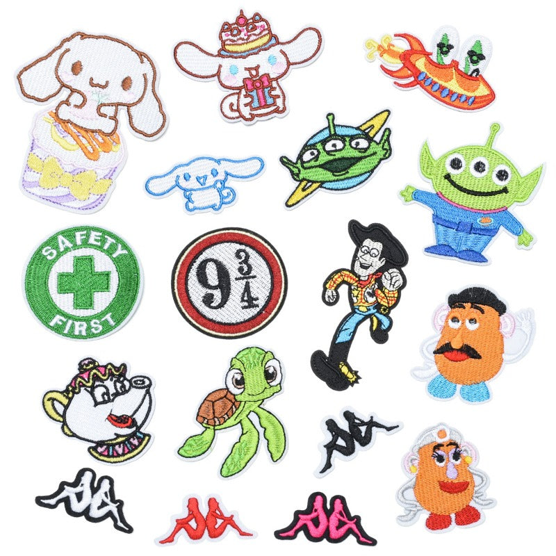 Wholesale DIY  Patch Cartoon Character Turtle Hat Clothes Decoration